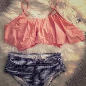 Cupshe Two-piece M high-waisted swimsuit